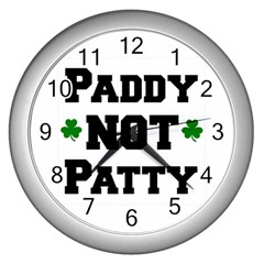 Paddynotpatty Wall Clock (silver) by Shannairl