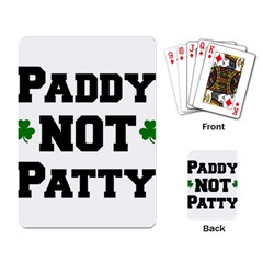 Paddynotpatty Playing Cards Single Design by Shannairl