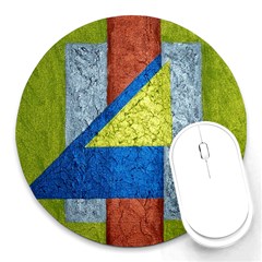 Abstract 8  Mouse Pad (round) by Siebenhuehner