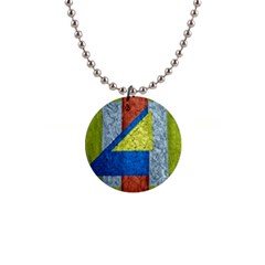 Abstract Button Necklace