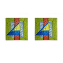 Abstract Cufflinks (square) by Siebenhuehner