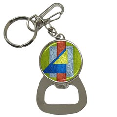 Abstract Bottle Opener Key Chain