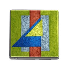 Abstract Memory Card Reader With Storage (square)