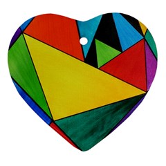 Abstract Heart Ornament by Siebenhuehner