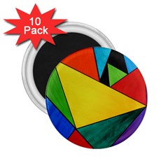 Abstract 2 25  Button Magnet (10 Pack)