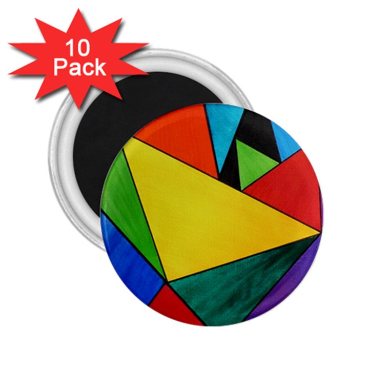 Abstract 2.25  Button Magnet (10 pack)