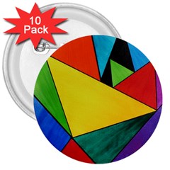 Abstract 3  Button (10 Pack)