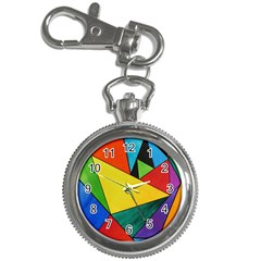 Abstract Key Chain Watch