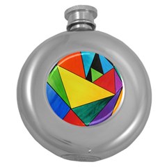 Abstract Hip Flask (round) by Siebenhuehner