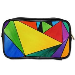 Abstract Travel Toiletry Bag (one Side) by Siebenhuehner