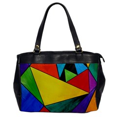 Abstract Oversize Office Handbag (one Side) by Siebenhuehner