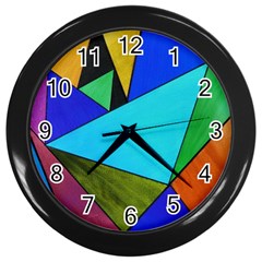 Abstract Wall Clock (black)