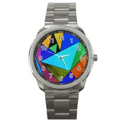 Abstract Sport Metal Watch by Siebenhuehner