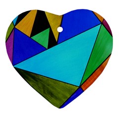 Abstract Heart Ornament (two Sides)