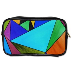 Abstract Travel Toiletry Bag (one Side)