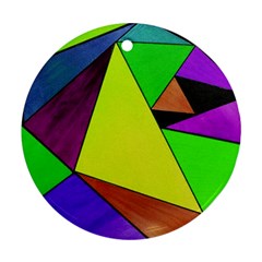 Abstract Round Ornament by Siebenhuehner