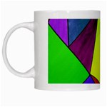 Abstract White Coffee Mug Left