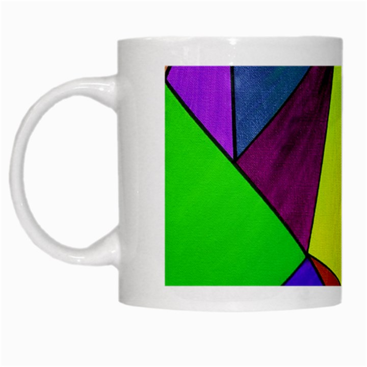 Abstract White Coffee Mug