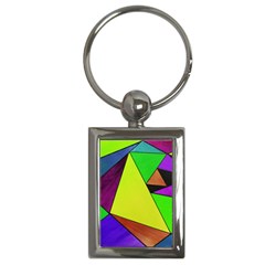 Abstract Key Chain (rectangle) by Siebenhuehner