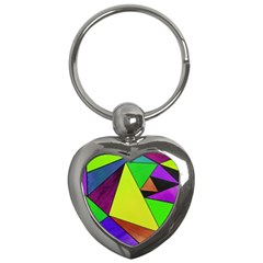 Abstract Key Chain (heart)