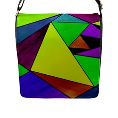 Abstract Flap Closure Messenger Bag (large) by Siebenhuehner