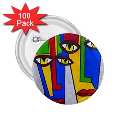 Face 2 25  Button (100 Pack)