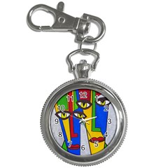 Face Key Chain Watch