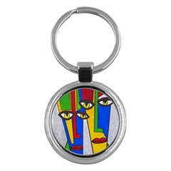 Face Key Chain (round) by Siebenhuehner