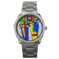 Face Sport Metal Watch