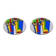 Face Cufflinks (oval)