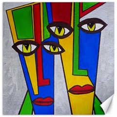 Face Canvas 12  X 12  (unframed) by Siebenhuehner