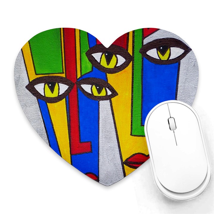 Face Mouse Pad (Heart)