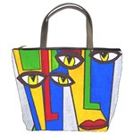 Face Bucket Handbag Front