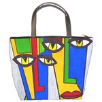 Face Bucket Handbag Back