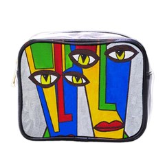 Face Mini Travel Toiletry Bag (one Side) by Siebenhuehner