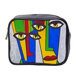 Face Mini Travel Toiletry Bag (Two Sides) Front