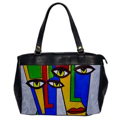 Face Oversize Office Handbag (one Side)