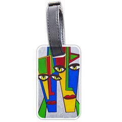 Face Luggage Tag (one Side) by Siebenhuehner