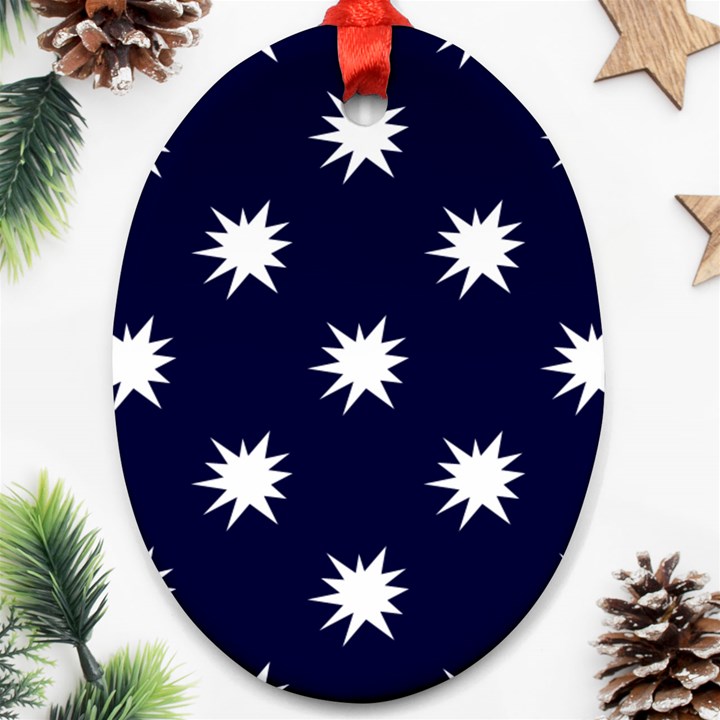 Bursting in Air Oval Ornament (Two Sides)