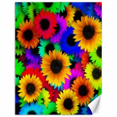 Colorful Sunflowers Canvas 12  X 16  (unframed) by StuffOrSomething