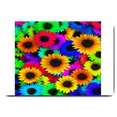 Colorful Sunflowers Large Door Mat