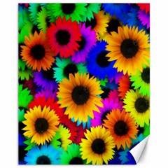 Colorful Sunflowers Canvas 11  X 14  (unframed) by StuffOrSomething