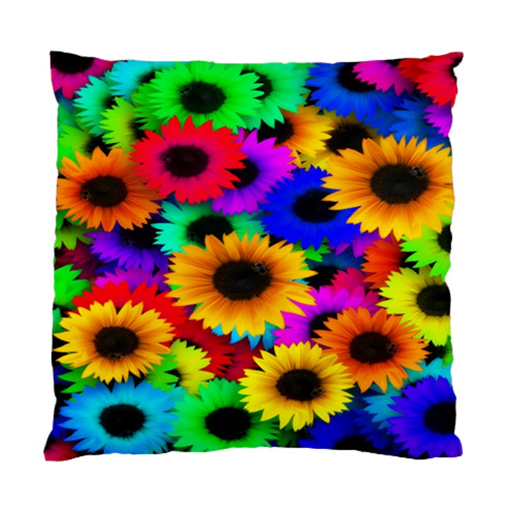 Colorful Sunflowers Cushion Case (Single Sided) 