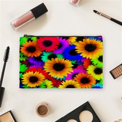 Colorful Sunflowers Cosmetic Bag (medium)