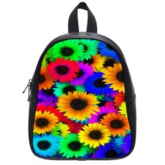 Colorful Sunflowers School Bag (small) by StuffOrSomething