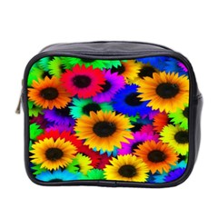 Colorful Sunflowers Mini Travel Toiletry Bag (two Sides)