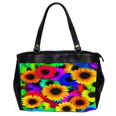 Colorful Sunflowers Oversize Office Handbag (two Sides) by StuffOrSomething