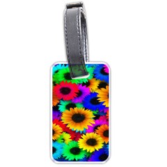 Colorful Sunflowers Luggage Tag (one Side)