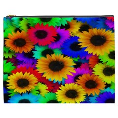 Colorful Sunflowers Cosmetic Bag (xxxl) by StuffOrSomething