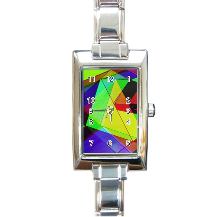 Moderne Rectangular Italian Charm Watch